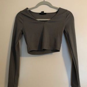 Light green crop top